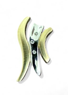 Brillant-Anhänger 585/-GG/WG 28 x 14,5 mm massiv