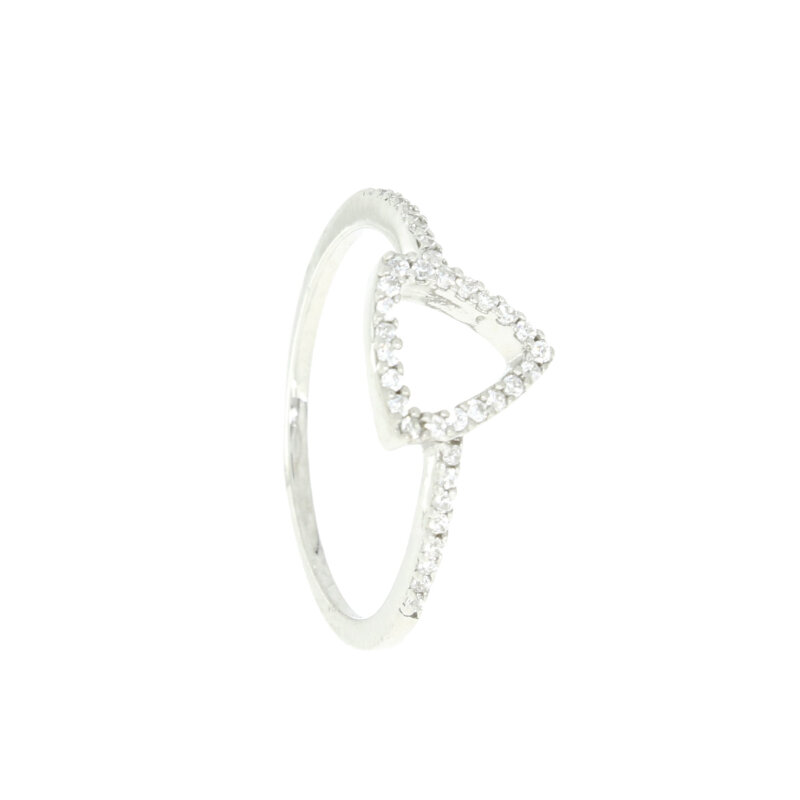 Silberring 925/- mit Zirkoniabesatz Gr. 56