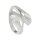 Silberring 925/-rhodiniert mit kratzmatter Veredelung Gr. 58
