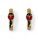 Ohrringe Creolen mit Marienkäfer 333/-Gelbgold 14 x 4 mm