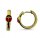 Ohrringe Creolen mit Marienkäfer 333/-Gelbgold 14 x 4 mm