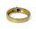Damenring 585/- Gelbgold mit syn. Spinell und Diamant Gr. 52