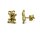 Ohrstecker 333/- Gelbgold Teddy 10 x 7 mm