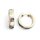 Scharniercreolen 925/- Sterlingsilber mit Muster 17 x 4 mm