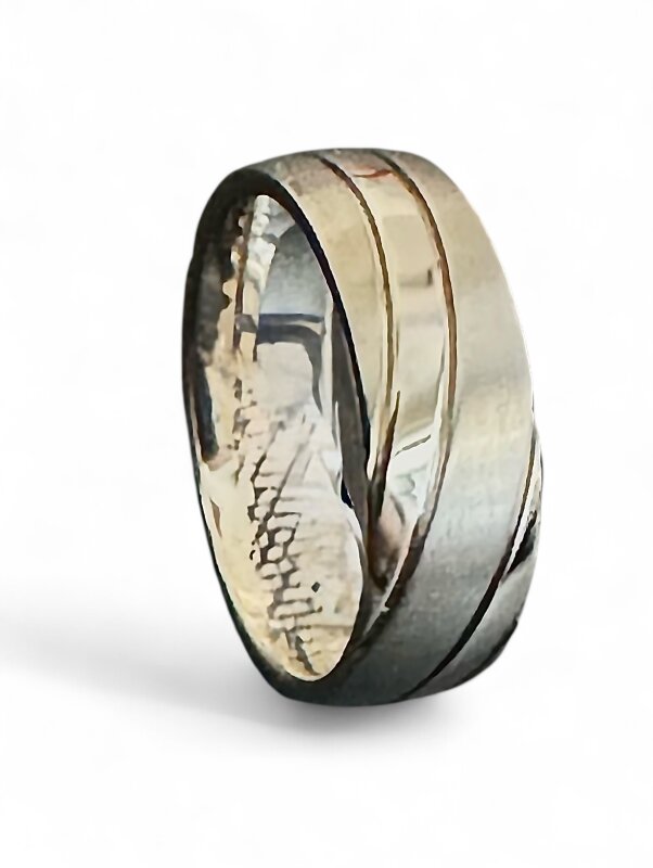 Titanring matt/poliert 6 mm Gr. 49