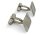 Manschettenknöpfe Silber 925/- matt / poliert 18,5 x 13 mm