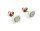 Ohrstecker 925/- Sterlingsilber rosé mit Keramik Zirkonia 8 x 8 mm