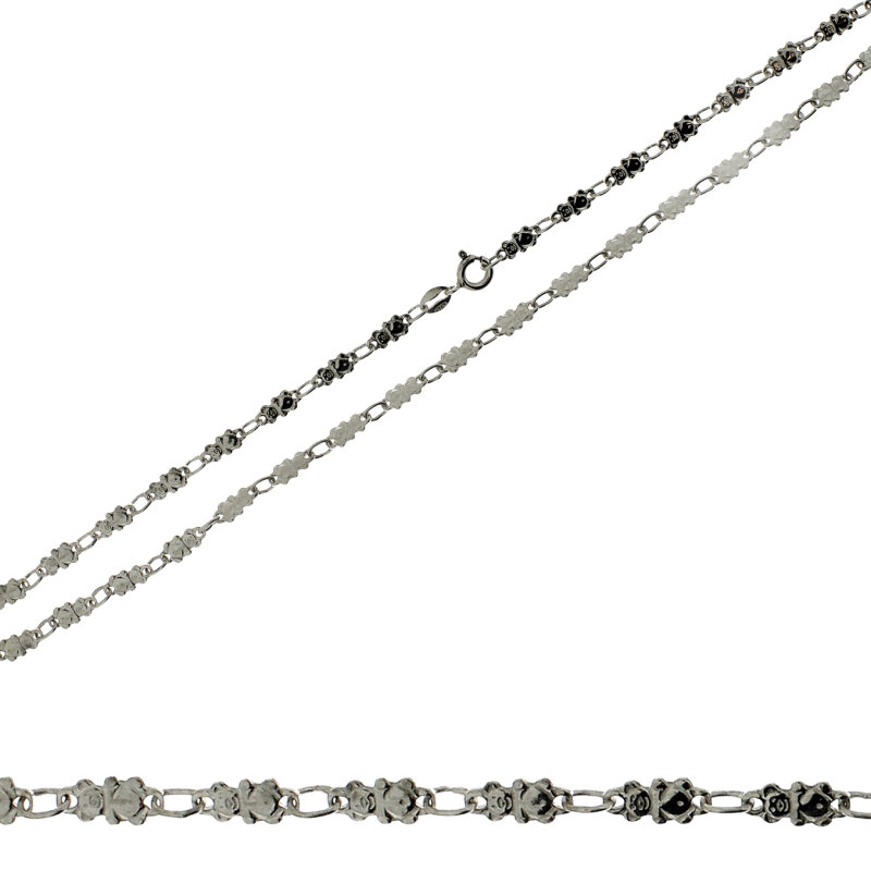 Kinderkette Bärchen 925/- Silber 38 cm